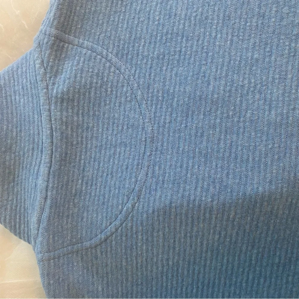 L.L. Bean Blue Zip Up Sweater with Standing Collar - like new - Picture 6 of 12
